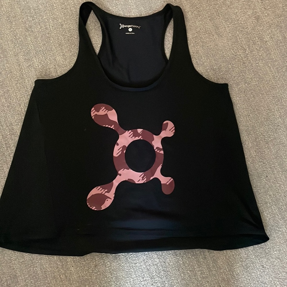 Loose black tank top OTF